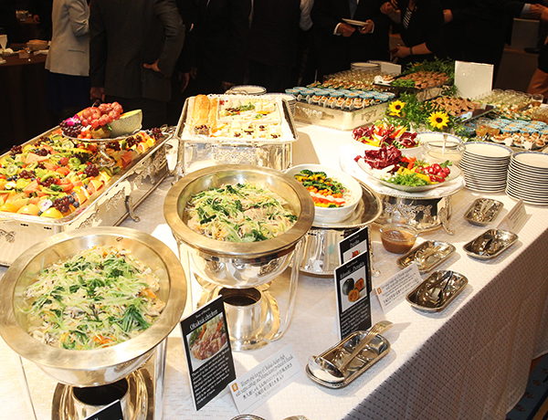 G20茨城つくば貿易・デジタル経済大臣会合での県産食材によるおもてなし　県産食材をふんだんに使用した料理
