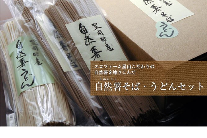 第31回茨城を食べよう連動プレゼント企画　【自然薯そば・自然薯うどんセット】