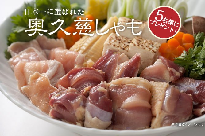 年末年始プレゼント企画 日本一に選ばれた【奥久慈しゃも】