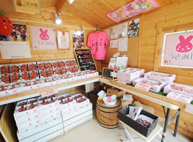 うさみ園直売所　店内