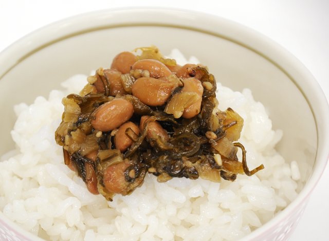 野沢菜水戸納豆調理イメージ