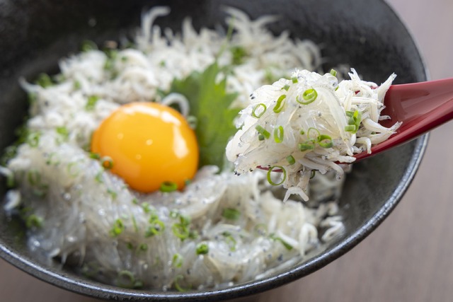 大洗町に来たら絶対食べたい！シラス専門工場直営店「浜いち」のしらす三色丼！
