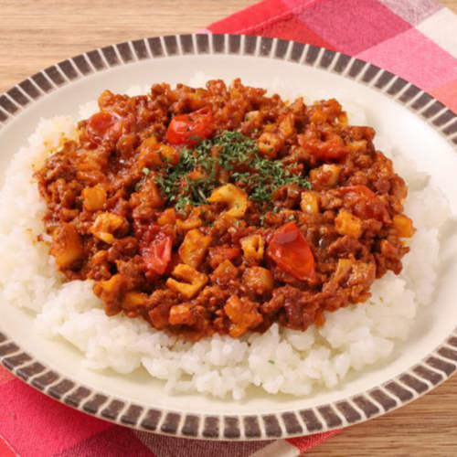 れんこんのトマトキーマカレー