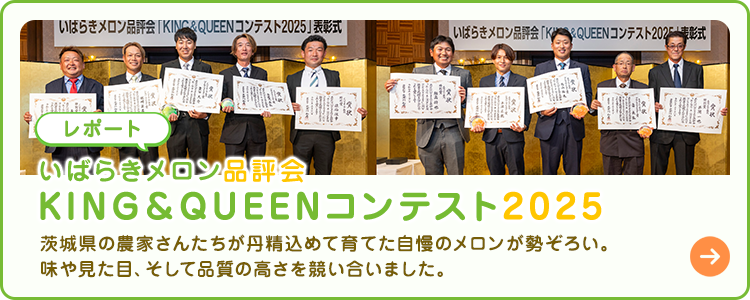 いばらきメロン品評会 KING＆QUEENコンテスト2025