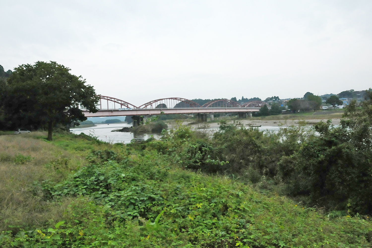 「道の駅かつら」の後手には、那珂川が流れています。
