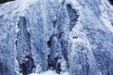 凍結した袋田の滝