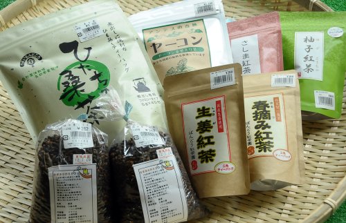 茨城県産のお茶も品揃え多数